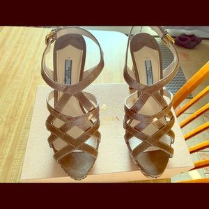 Prada strappy heels